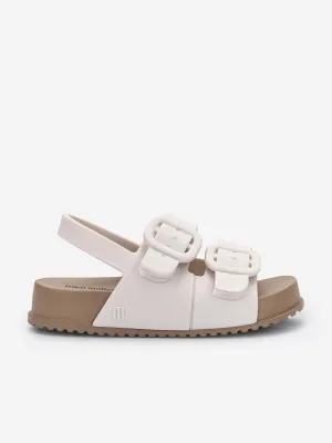 Mini Melissa Girls Cozy Sandals in White