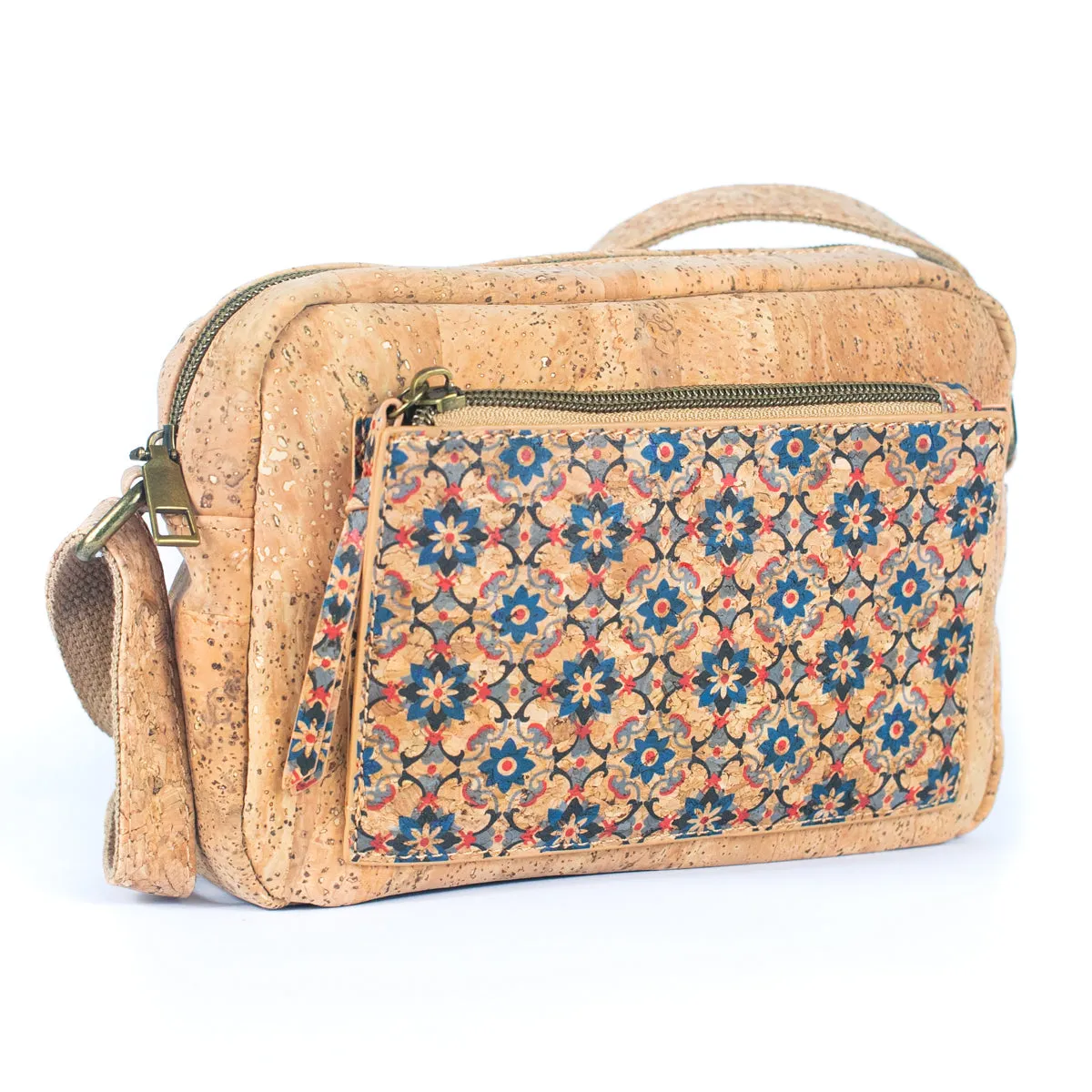 Natural Cork Women's Printed Crossbody Bag BAGF-071