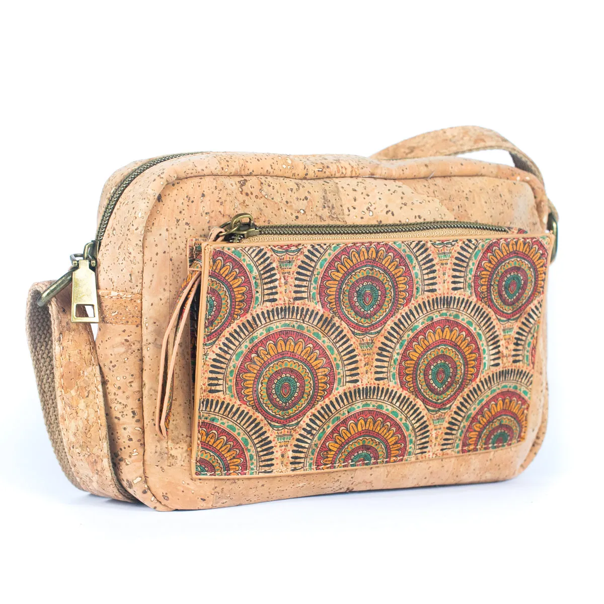 Natural Cork Women's Printed Crossbody Bag BAGF-071