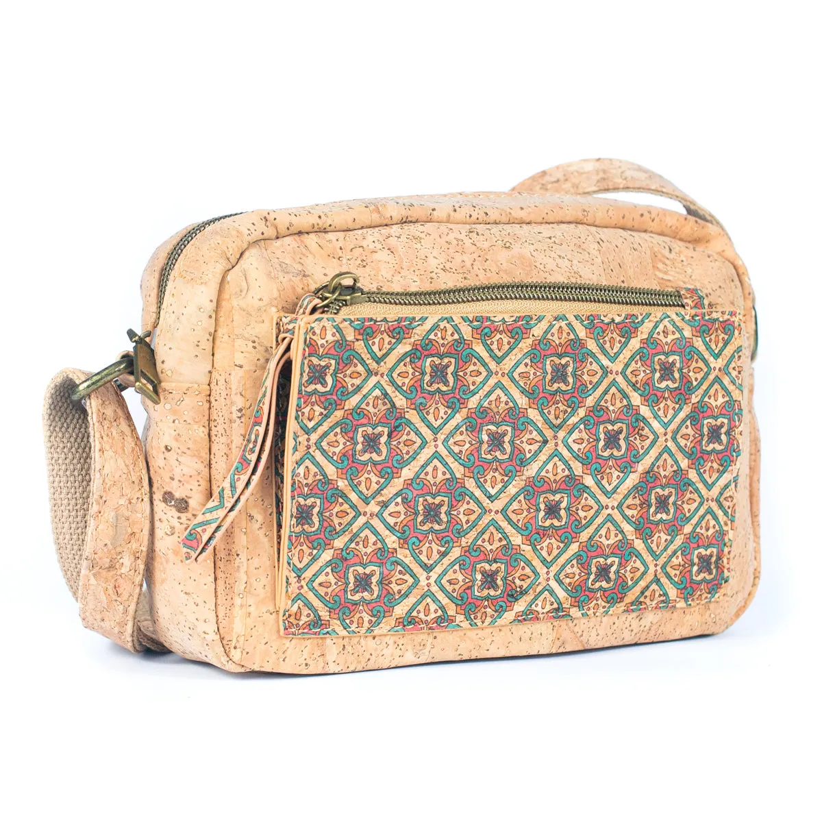 Natural Cork Women's Printed Crossbody Bag BAGF-071