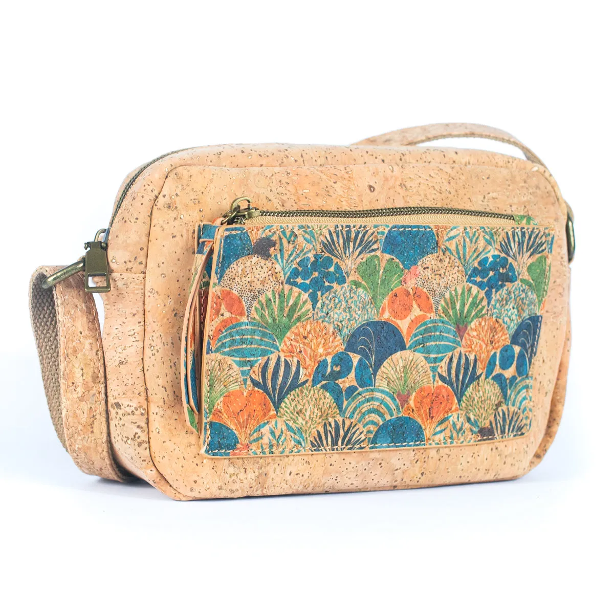 Natural Cork Women's Printed Crossbody Bag BAGF-071