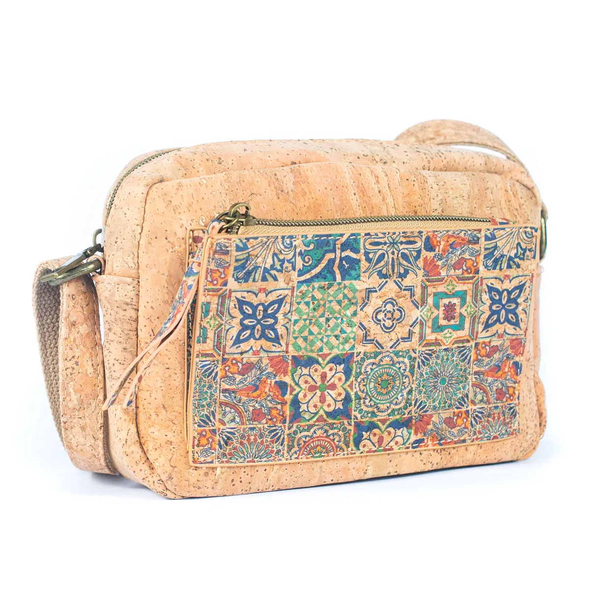 Natural Cork Women's Printed Crossbody Bag BAGF-071