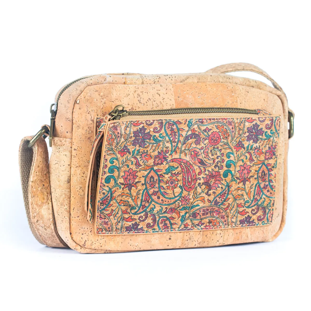 Natural Cork Women's Printed Crossbody Bag BAGF-071