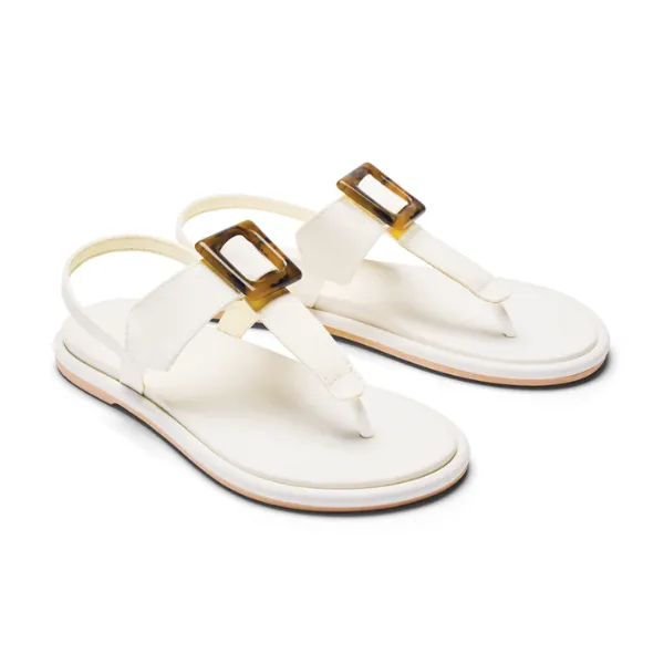 Olukai Women's La'i T-Bar White