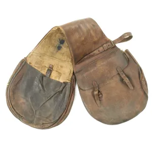 Original U.S. WWI McClellan M1904 Officer Saddle Bags