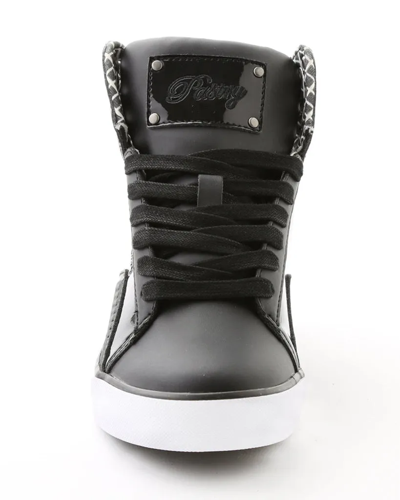 Pastry Pop Tart Grid Hip Hop Dance Sneakers - Womens/Mens - Black/White