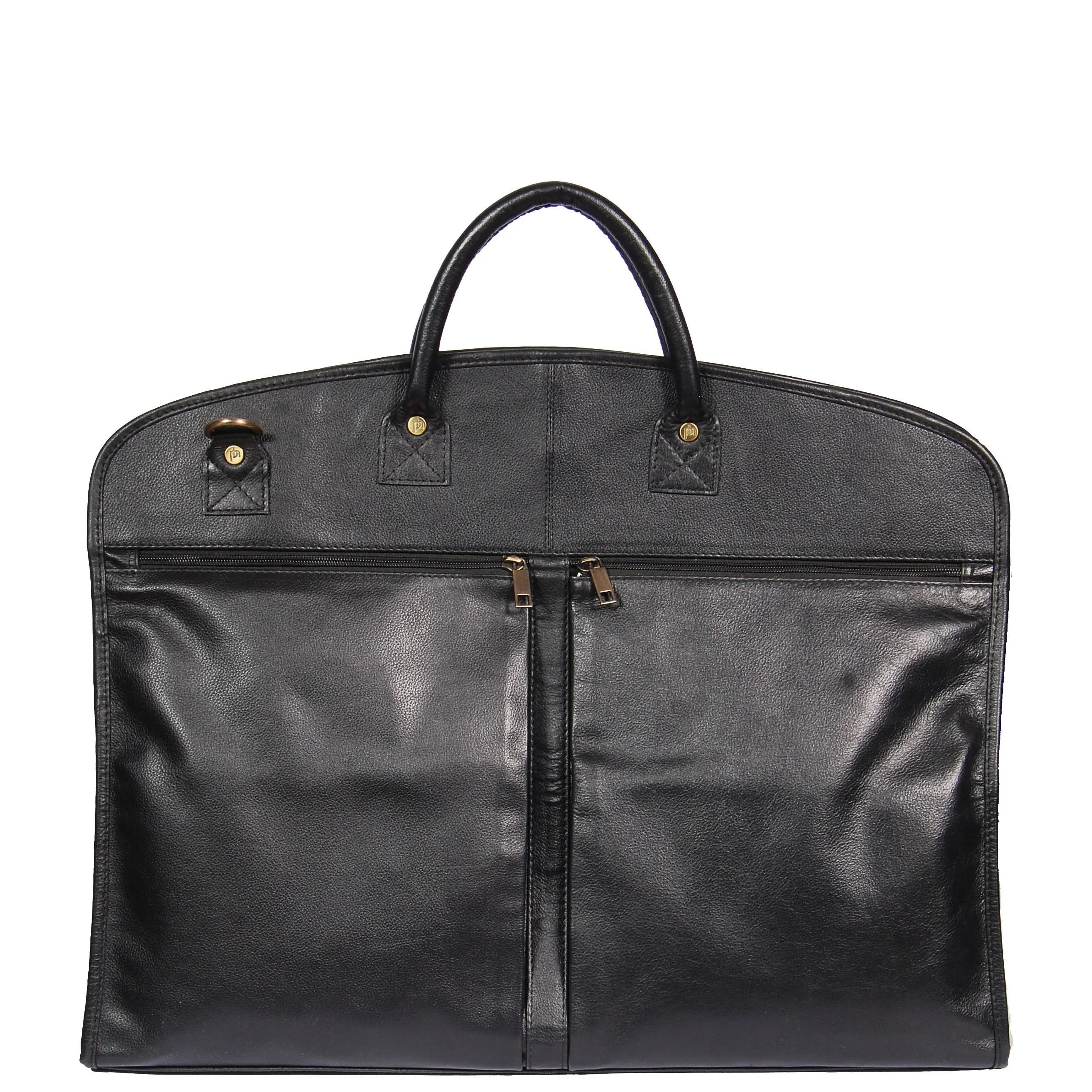 Real Leather Suit / Dress Carrier HOL933 Black