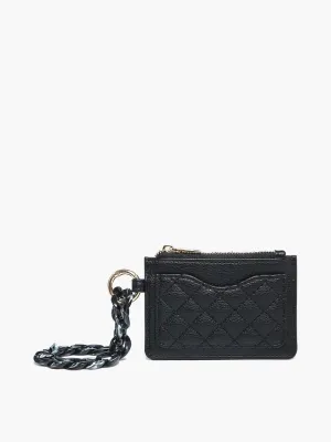 Rhodes Quilted Wallet with Chain Bangle