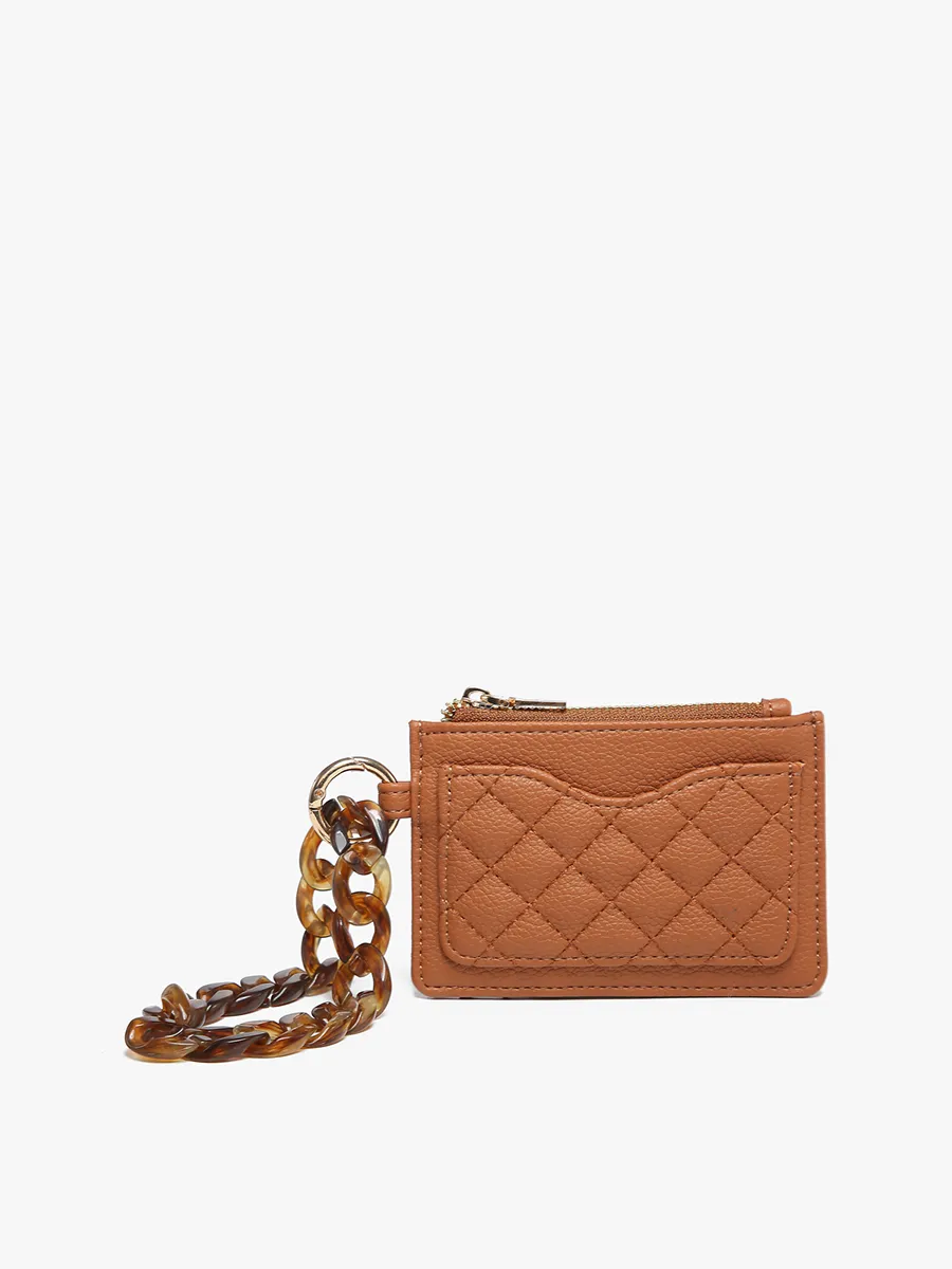 Rhodes Quilted Wallet with Chain Bangle