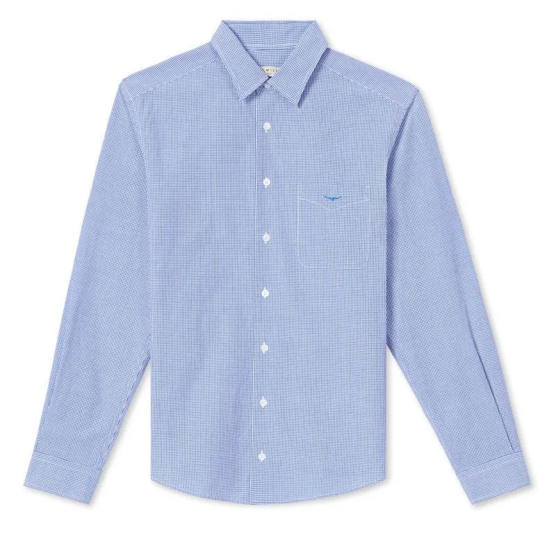 R.M.Williams Coalcliff Mens Cotton Shirt - Blue