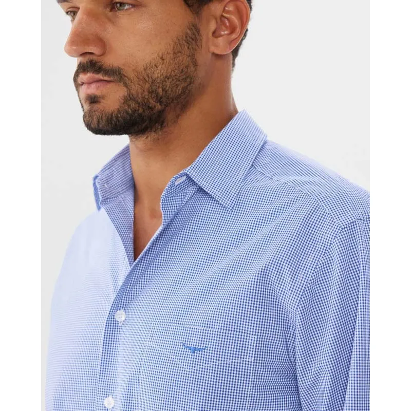 R.M.Williams Coalcliff Mens Cotton Shirt - Blue