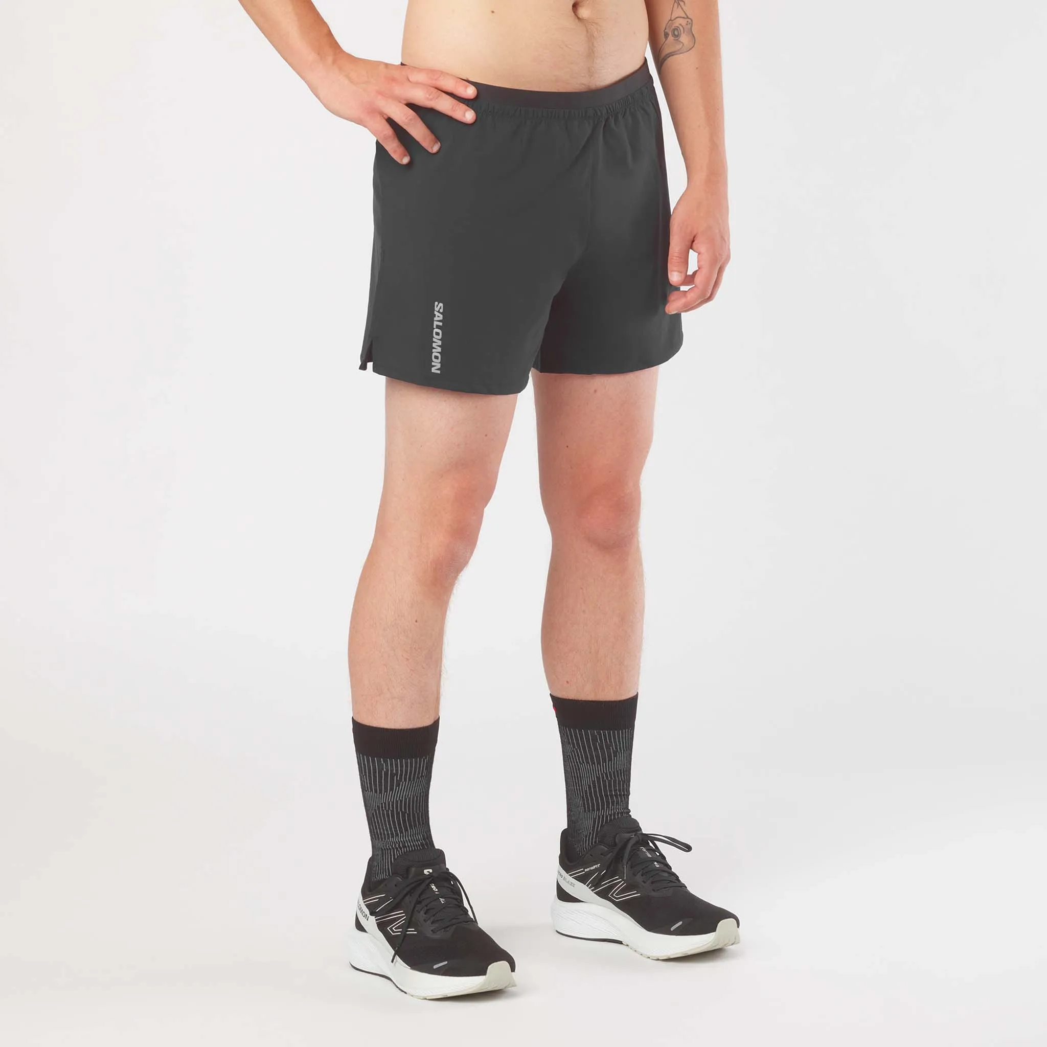 Salomon | Men's Cross 5" Shorts - Deep Black