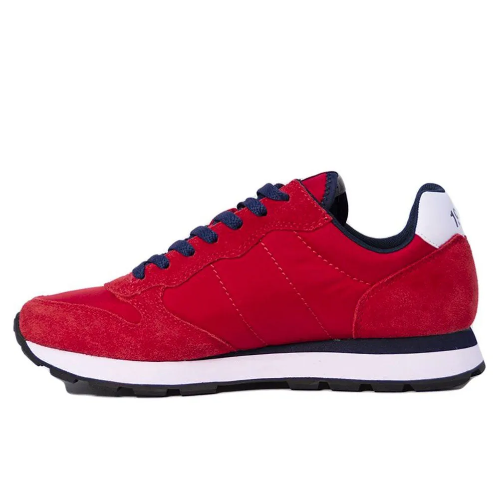 Scarpe Uomo Sun68 Sneakers Tom Solid Nylon colore Rosso