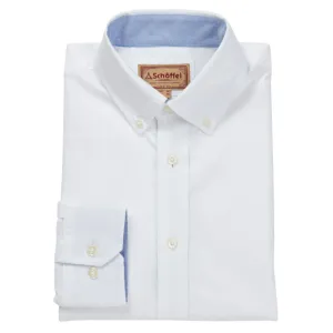 Schoffel Holt Soft Oxford Tailored Fit Mens Shirt  - White