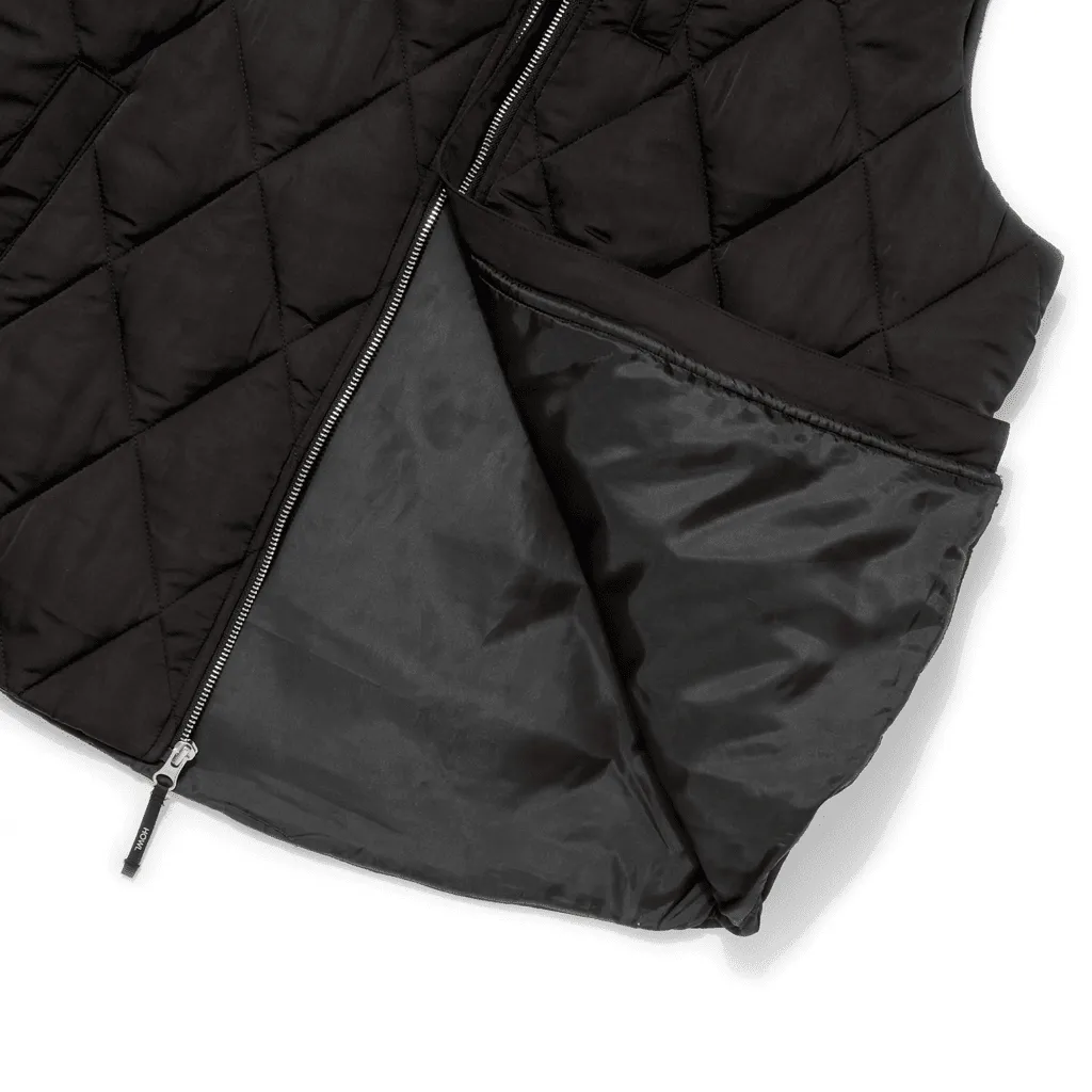 Semi-puffy vest - Black