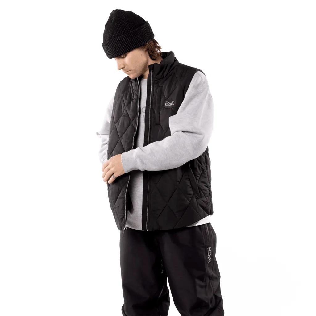 Semi-puffy vest - Black