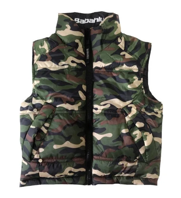 SOHO Camo Reversible Puffy Vest