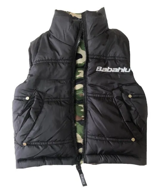 SOHO Camo Reversible Puffy Vest