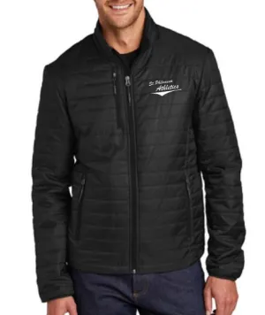 St. Philomena Mens Black Packable Puffy Jacket