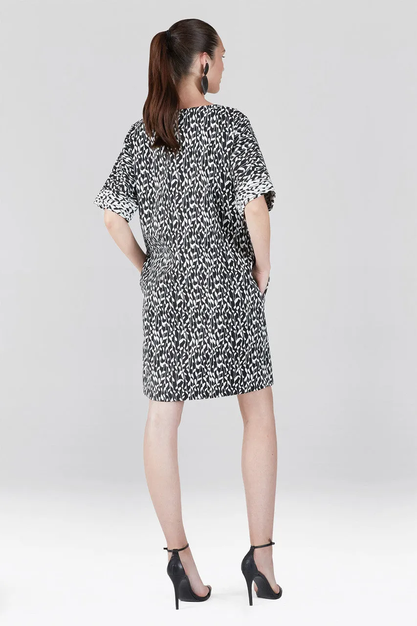 Stencil Vine Jacquard T-Shirt Dress