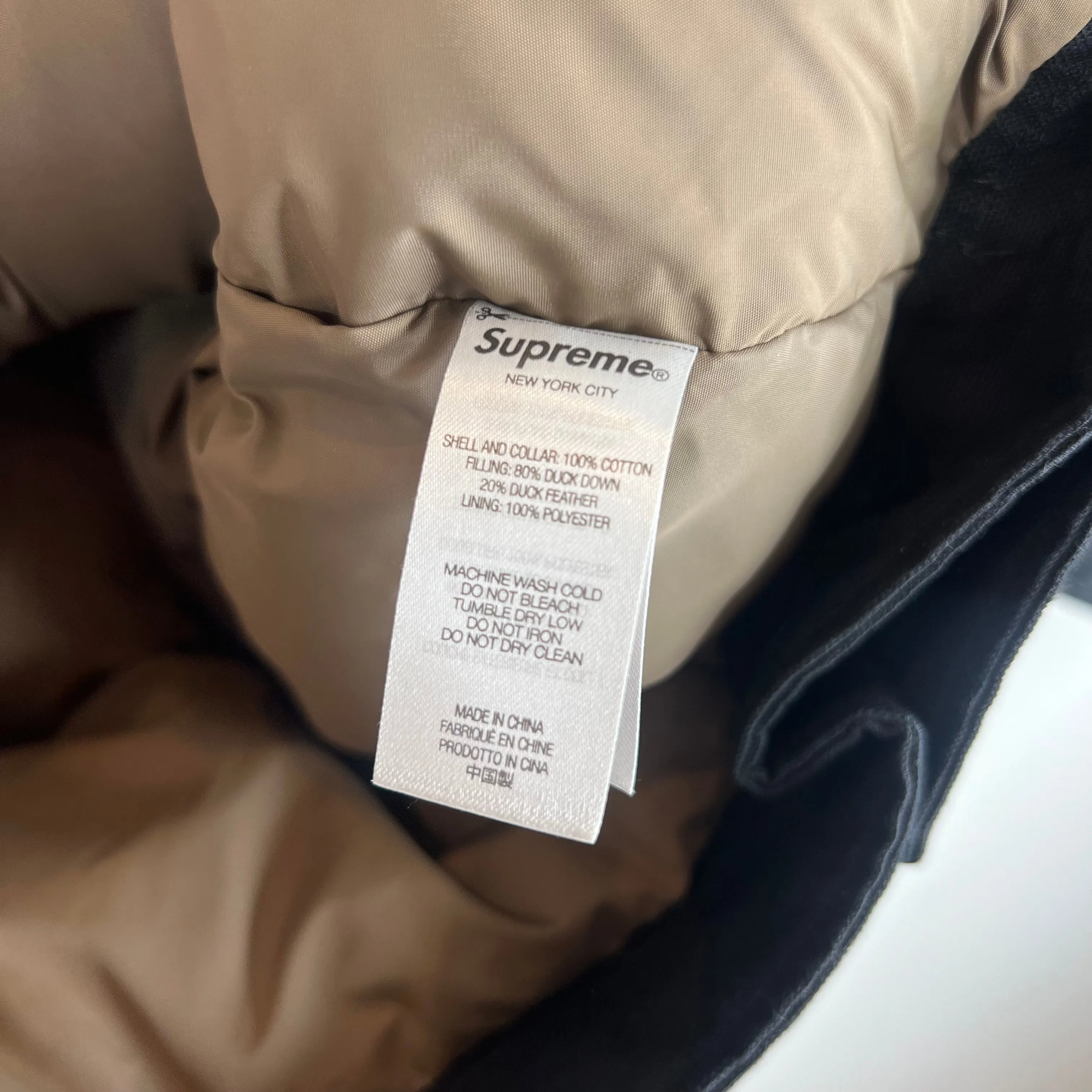 Supreme Schott Down Jacket