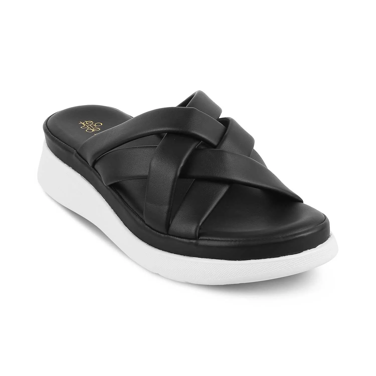 The Breeze Black Women's Casual Wedges Tresmode