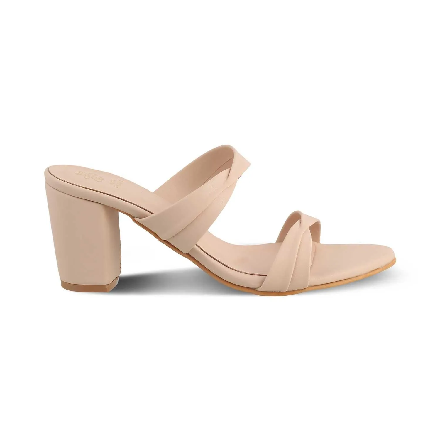 The Sofia Beige Women's Casual Block Heel Sandals Tresmode