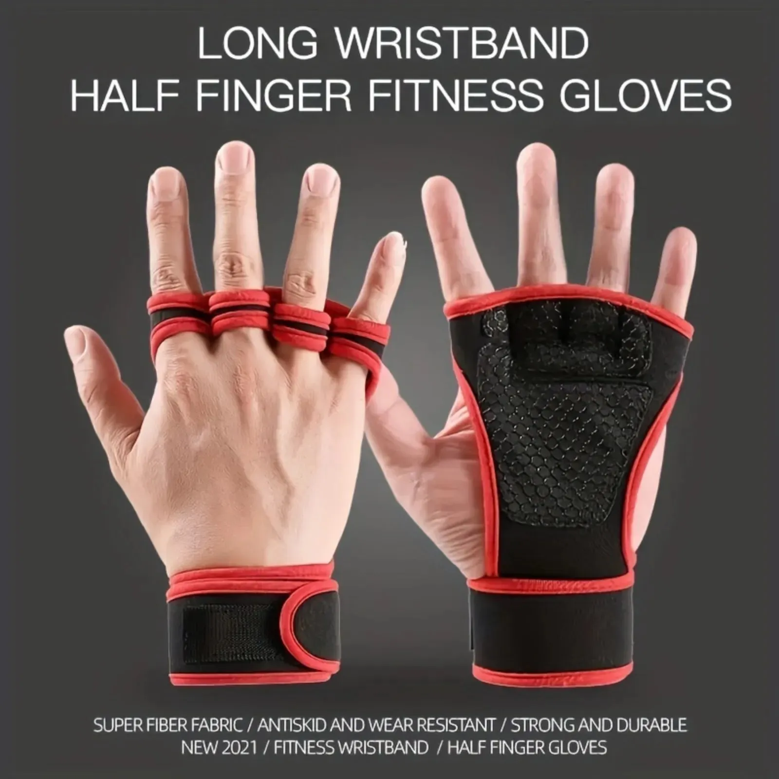 Training Gloves Cycling Gloves Wrist Support Sports Fitness Body Building Gymnastics Gym Bodybuilding Gloves