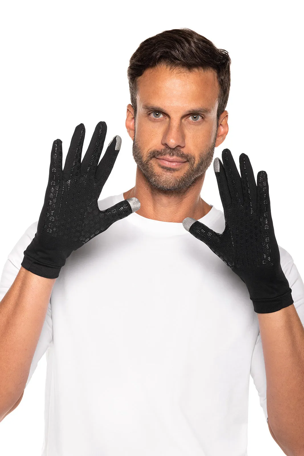 Unisex Gannett UV Gloves | Black