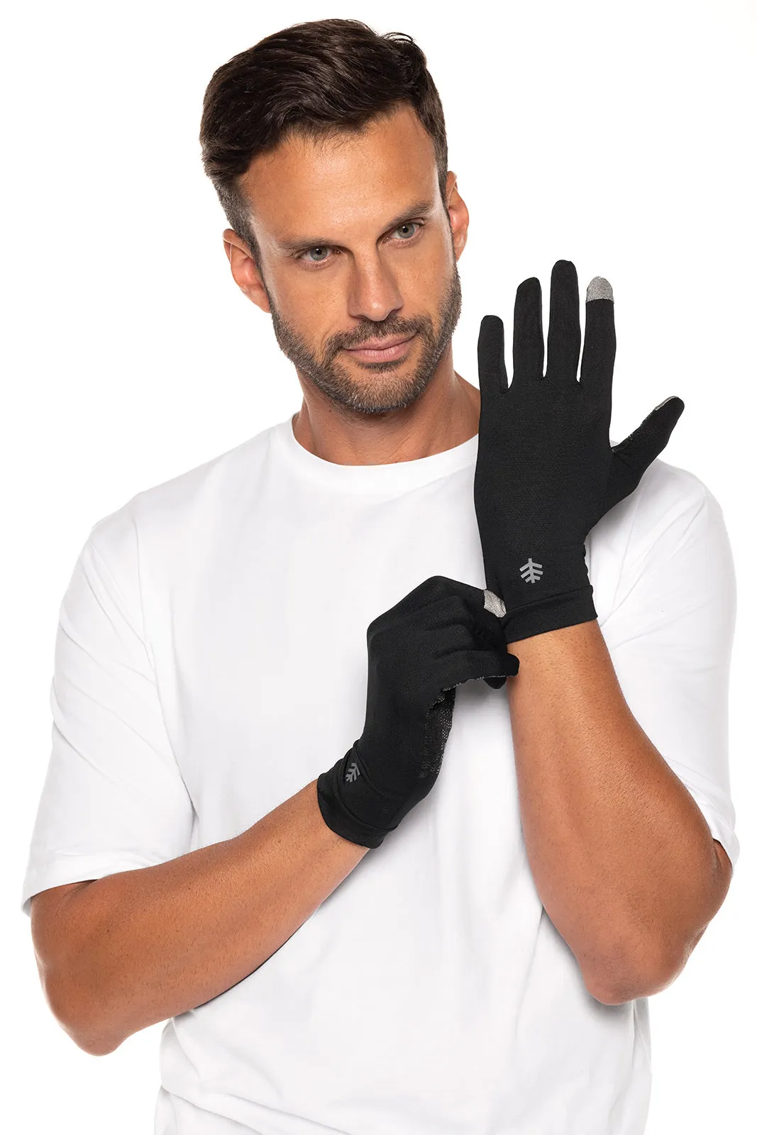 Unisex Gannett UV Gloves | Black