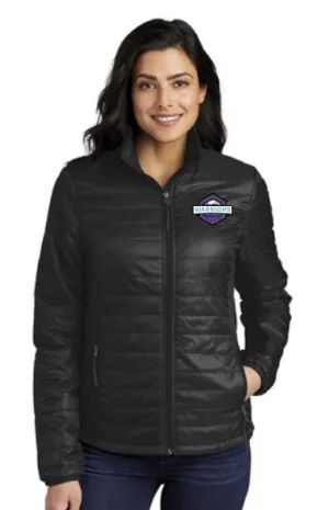 Warriors Lacrosse Ladies Packable Puffy Jacket