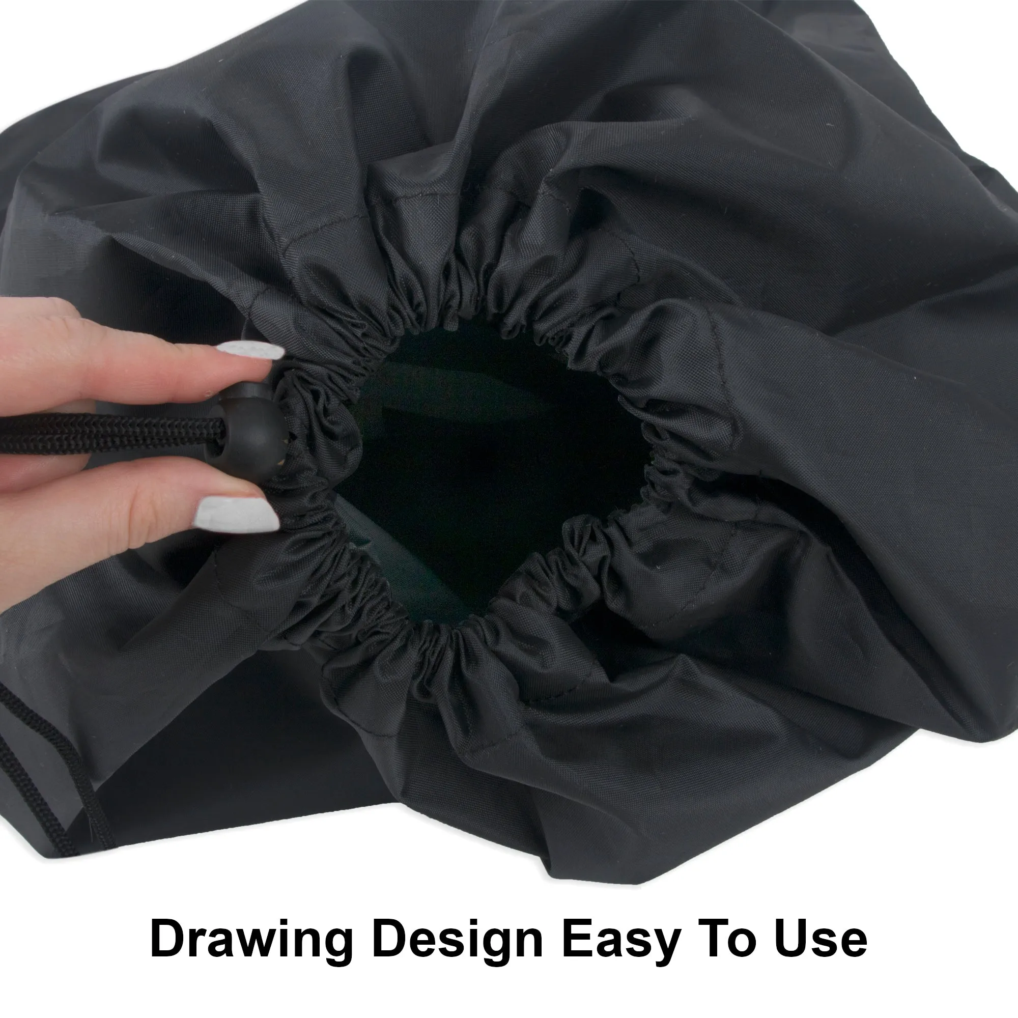 Wholesale "Laundry" Graphic Drawstring Laundry Bag 2-Pack - Black