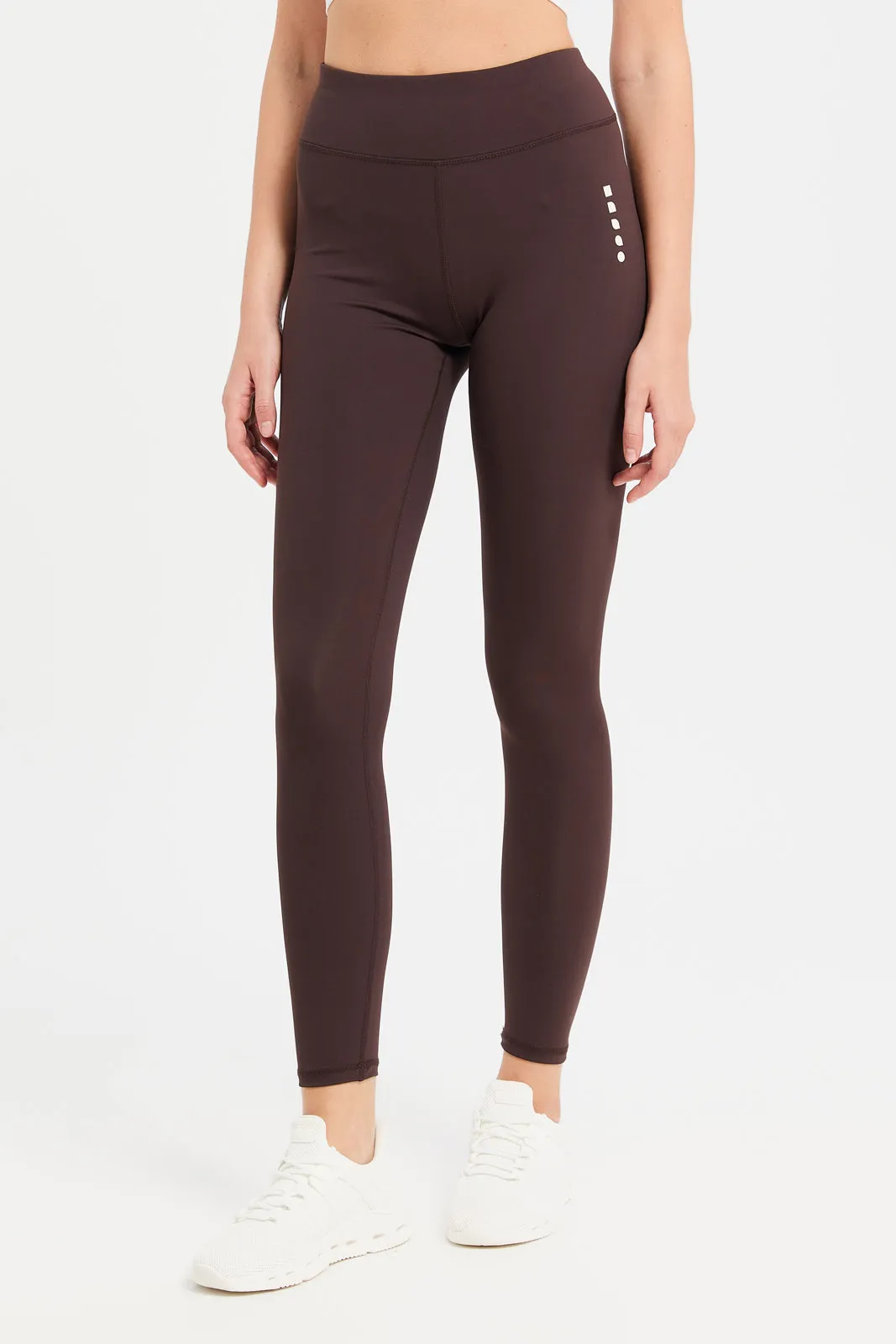 Women Brown Performance Active Pants