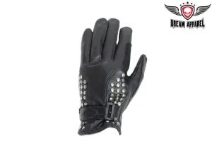 Women Full Finger Gloves With Studs