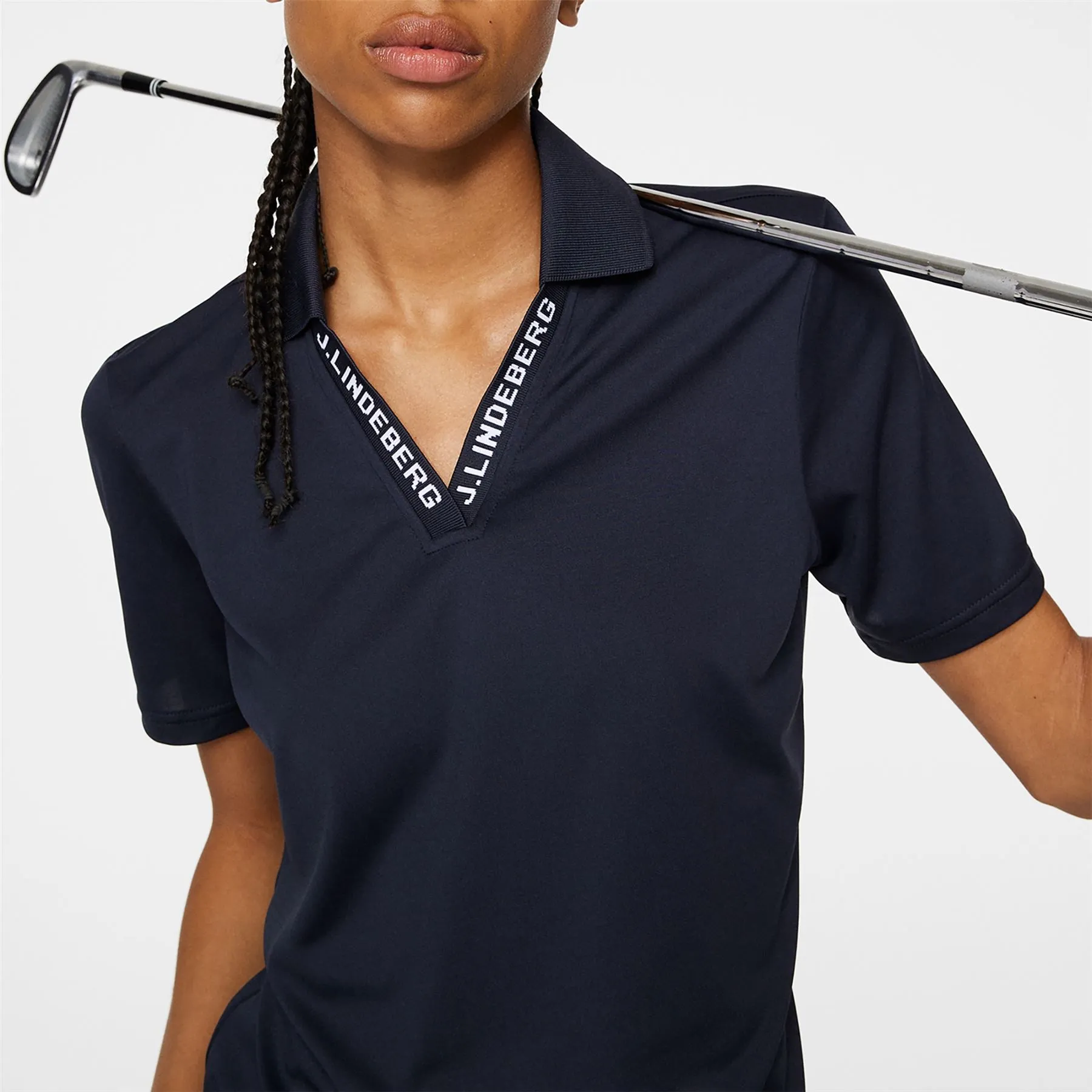 Womens Lorde Soft TX Jersey Polo JL Navy - AW24