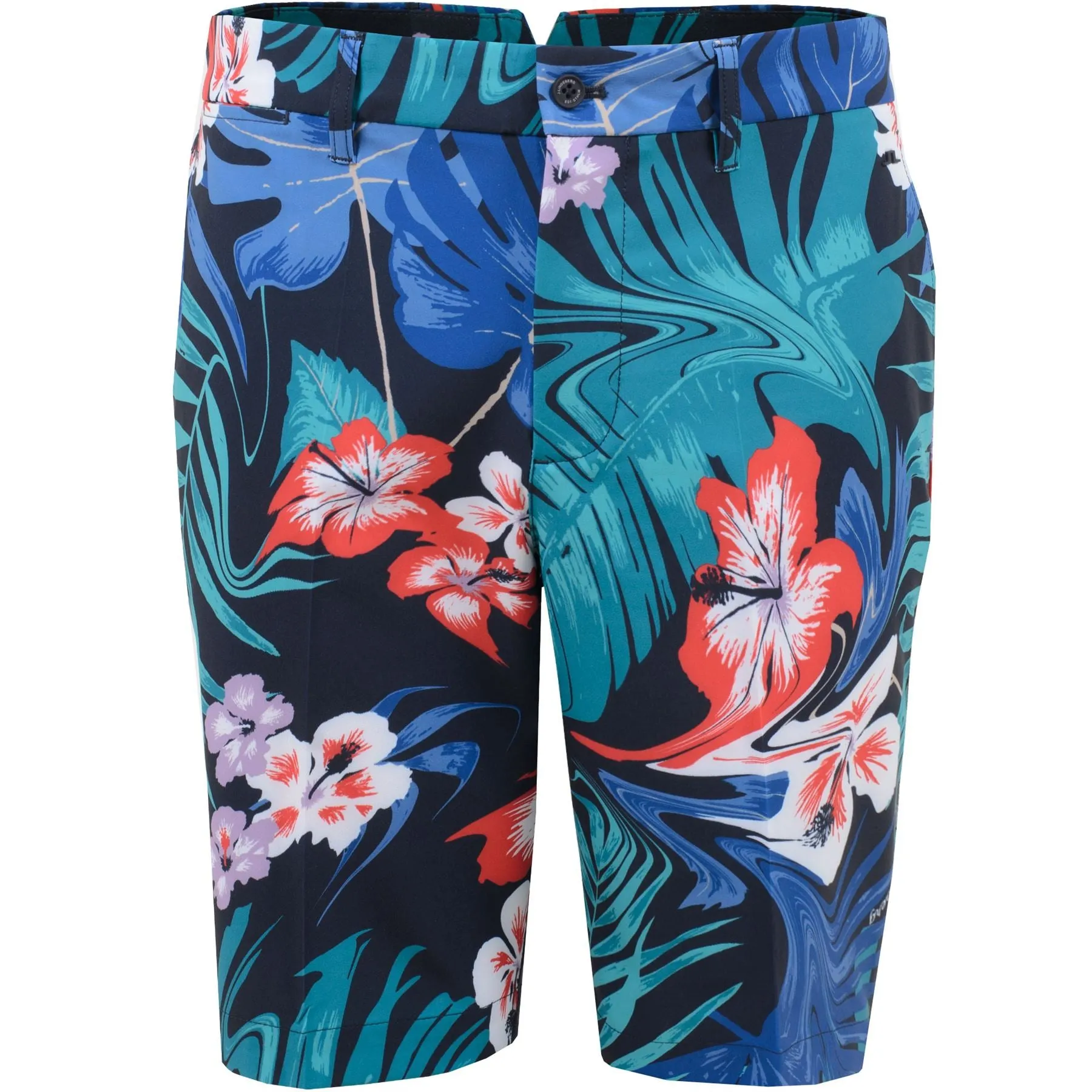 x TRENDYGOLF Eloy Micro High Stretch Short Deep Lake Hibiscus - SU22